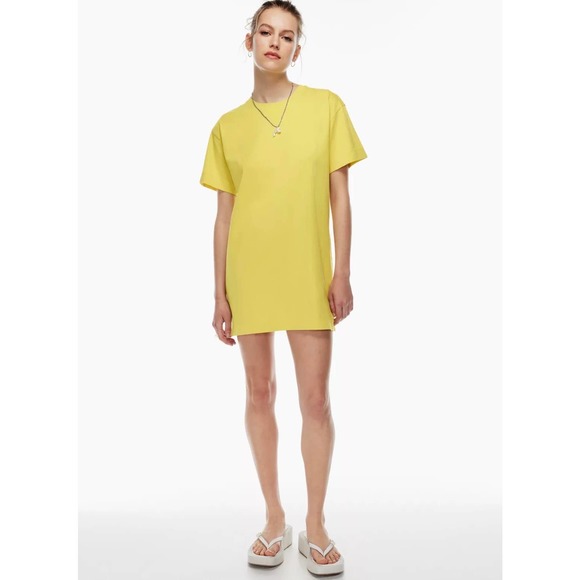 ARITZIA WILFRED Getaway T-shirt Dress Women Small Light Purple Frosted Lilac NWT - Picture 14 of 16